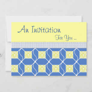 Swedish Blue and Yellow Special Event Invitation