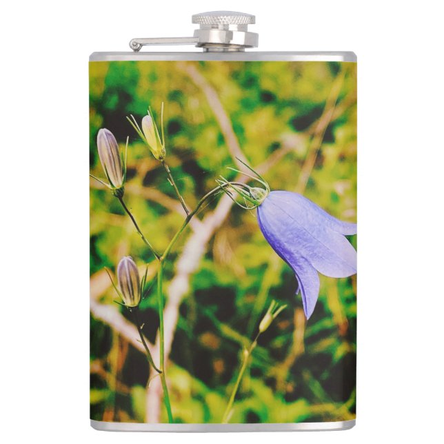 Swedish Bluebell  Hip Flask (Front)