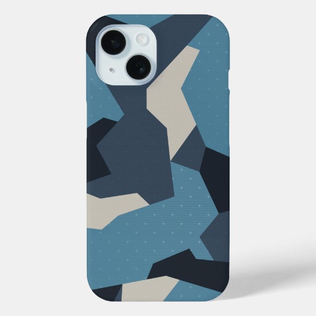 Swedish Camo Advanced Blue Case-Mate iPhone Case (Back)
