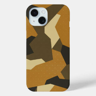 Swedish Camo Advanced Brown iPhone 15 Case
