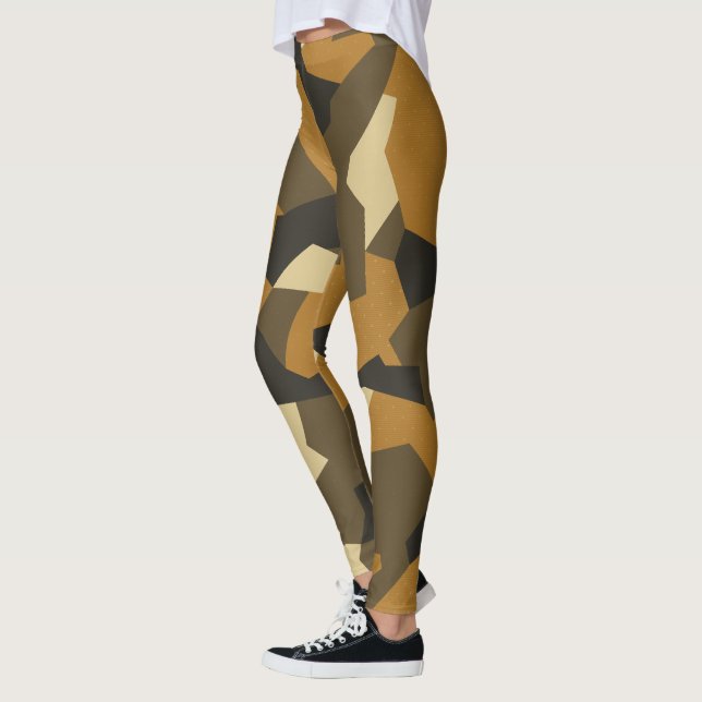 Swedish Camo Advanced Brown Leggings (Left)