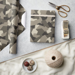 Swedish Camo Advanced Grey Wrapping Paper
