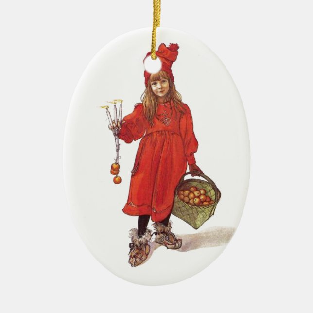 Swedish Child Ceramic Ornament (Front)