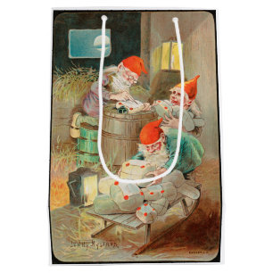 Swedish Christmas Santa (by Jenny Nyström) Medium Gift Bag