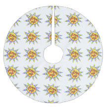 Swedish Dala Horse Christmas Tree Skirt