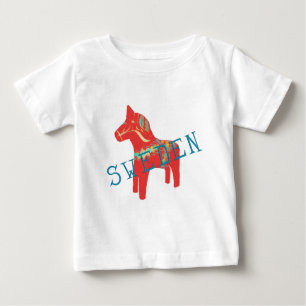 Swedish Dala Horse gifts & greetings Baby T-Shirt