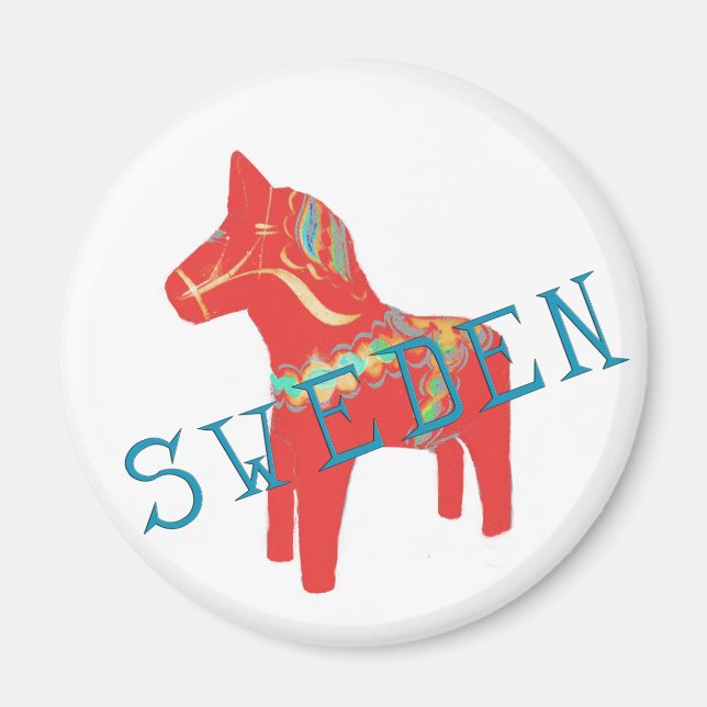 Swedish Dala Horse gifts & greetings Magnet (Front)