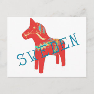 Swedish Dala Horse gifts & greetings Postcard