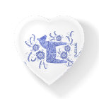 Swedish Dala Horse Personalised Blue