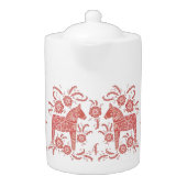 Swedish Dala Horse Red and White (Front)