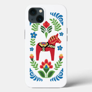 Swedish Dala Horse Red iPhone 13 Case