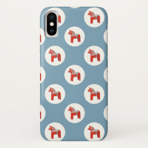 Swedish Dala Horse Scandinavian Design iPhone X Case