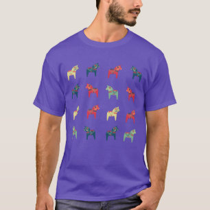 Swedish Dala horses girl T-Shirt