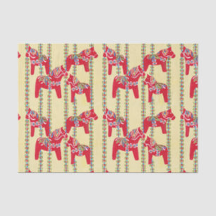 Swedish Dala Horses Tissue paper