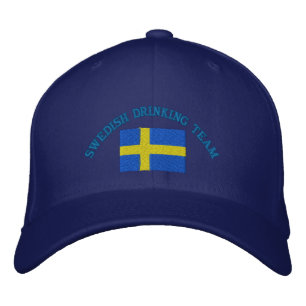 SWEDISH DRINKING TEAM EMBROIDERED HAT