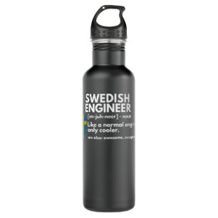 Swedish Engineer Definition Funny Sweden Engineeri 710 Ml Water Bottle