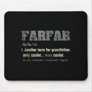 Swedish Farfar Funny Definition Grandpa Gift Mouse Pad