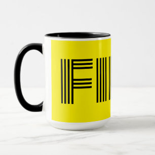 Swedish Fika Yellow and Black Mug