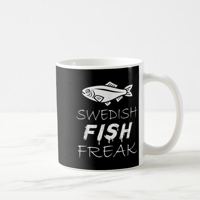 Swedish Fish Freak In The Wild Funny  Coffee Mug (Right)