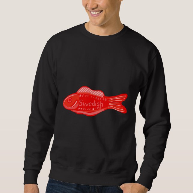 Swedish Fish Hand Drawn Sweatshirt (Front)