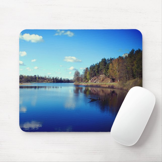 Swedish fjord mouse pad (With Mouse)