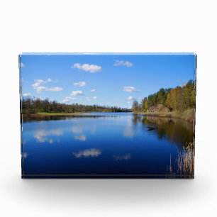 Swedish fjord photo block