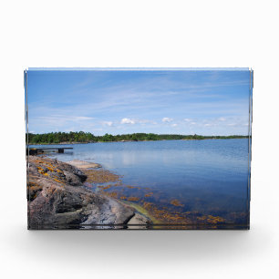 Swedish fjord photo block