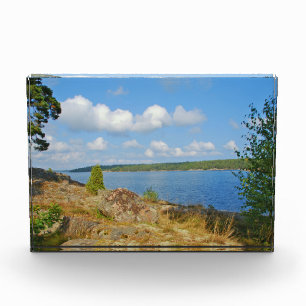 Swedish fjord photo block