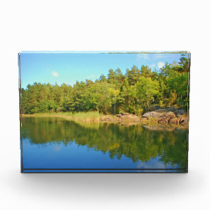 Swedish fjord photo block