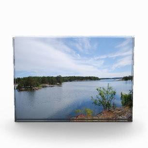 Swedish fjord photo block