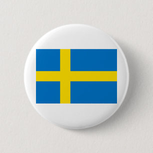 Swedish Flag 6 Cm Round Badge