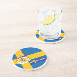 Swedish flag coaster