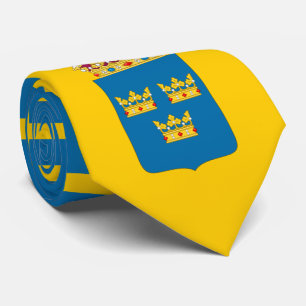 Swedish Flag & Coat of Arms, Flag of Sweden Tie