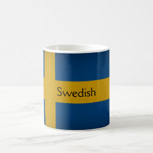 Swedish flag coffee mug