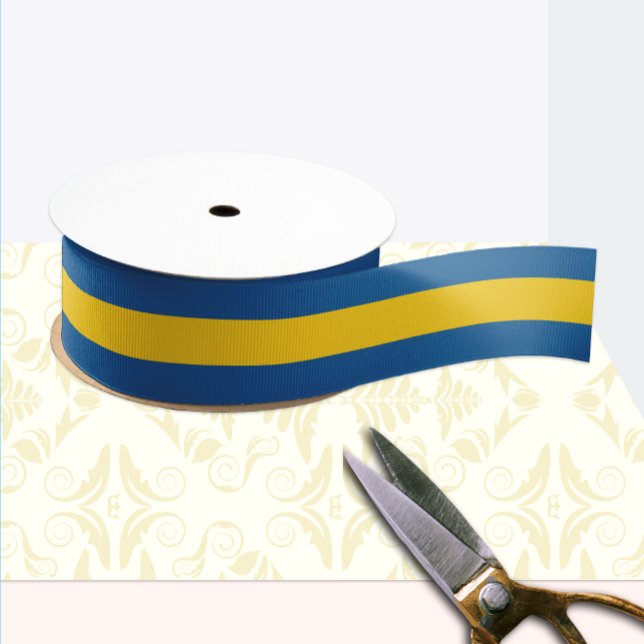 Swedish flag colours ribbon, Sweden /sports Satin Ribbon (Creator Uploaded)