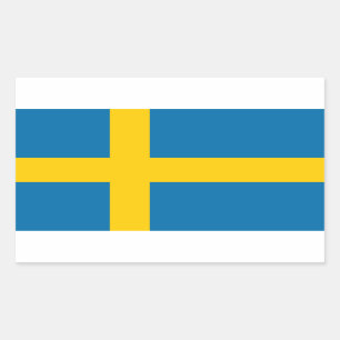 Swedish Flag, Flag of Sweden Rectangular Sticker