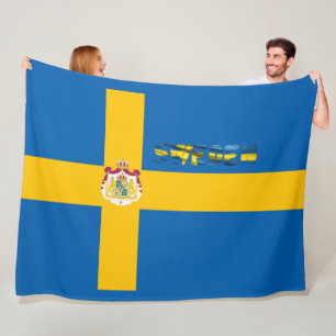 Swedish flag fleece blanket