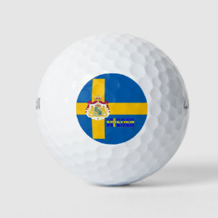 Swedish flag golf balls