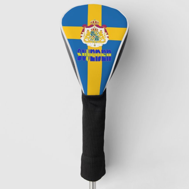 Swedish flag golf head cover (Front)