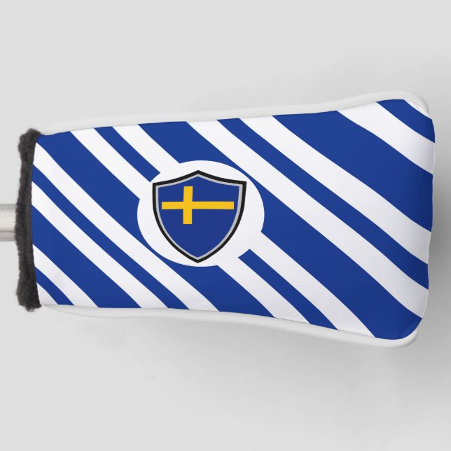 Swedish flag golf head cover (Front)