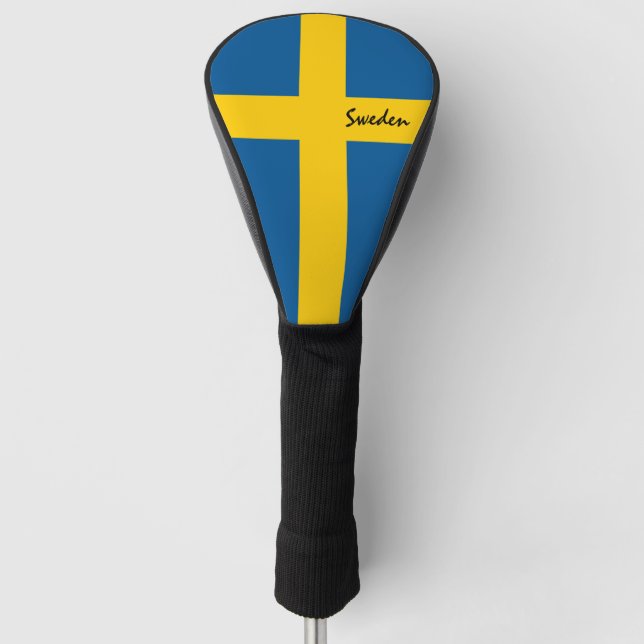 Swedish Flag & Golf Sweden sports Covers /clubs (Front)