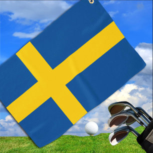 Swedish Flag & golf Sweden /sports Stockholm Towel