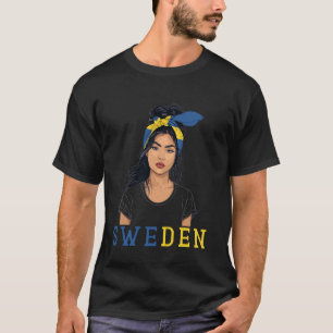 Swedish Flag Heritage Products Women Souvenirs Swe T-Shirt