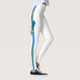 Swedish flag leggings