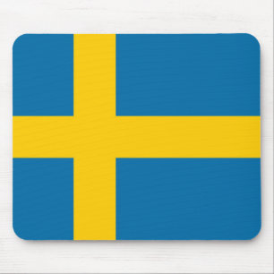 Swedish flag mouse pad