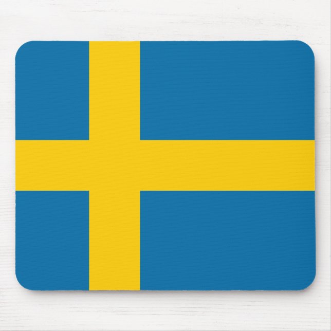 Swedish flag mouse pad (Front)