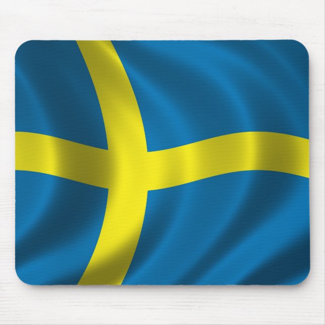 Swedish Flag Mouse Pad (Front)