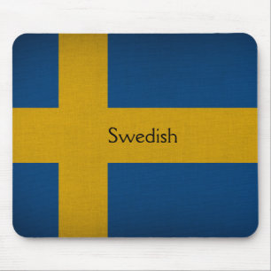 Swedish flag mouse pad