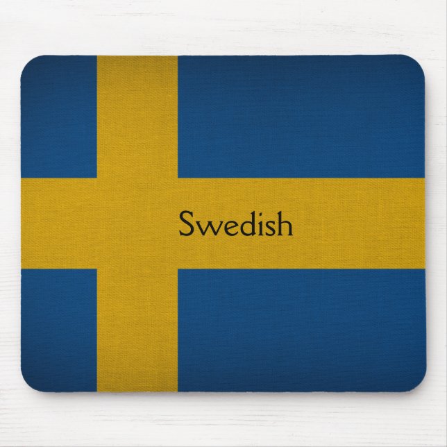 Swedish flag mouse pad (Front)