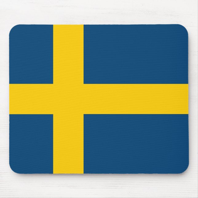Swedish Flag Mouse Pad (Front)